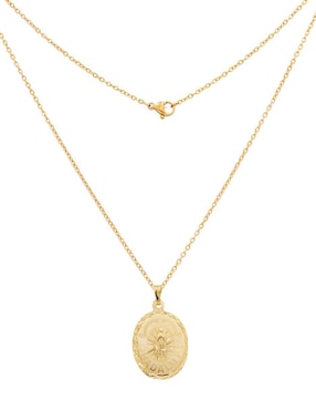 Collar con dije ovalado Oro Angelus