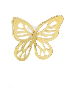 Aretes de mariposa Mayfer Joyería Ablime con acabado baño de oro