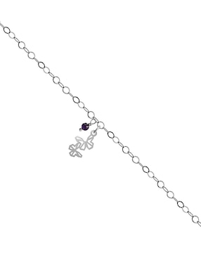 Pulsera Anamora Por Tanya Moss de plata con amatista p 925 Origami