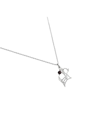Colgante Y Dije de perro Anamora Por Tanya Moss origami de plata P 925
