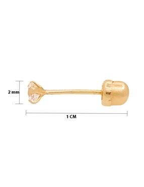 Broqueles redondos Oro Angelus de oro con acabado pavé zirconia