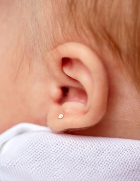Broqueles redondos Oro Angelus de oro con acabado pavé zirconia