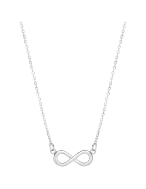 Collar De Infinito Anante Infinito De Plata P925