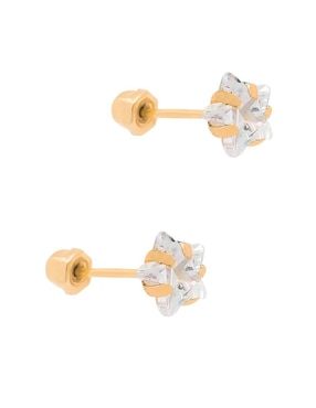 Broqueles de estrella Oro Angelus de oro con acabado brillante zirconia