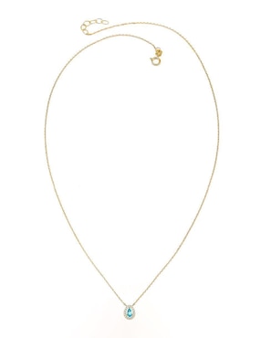 Collar con dije de gota Amelie Joyas de oro 14 K