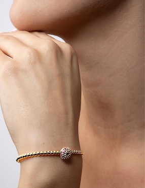 Pulsera Mancini con acabado chapa de oro