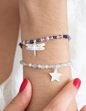 Pulsera Anante de plata P 925 Suerte con acabado pulido
