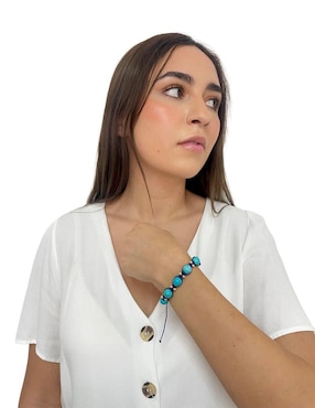 Pulsera Mancini con turquesa
