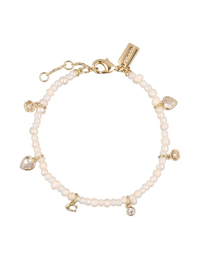 Pulsera Coach con cristal Horse & Carriage With Pearls