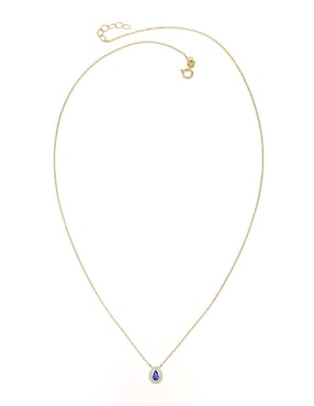 Collar con dije de gota Amelie Joyas de oro 14 K