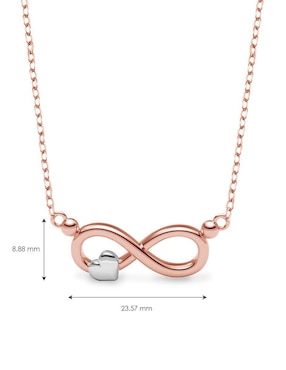 Collar con dije de infinito Amelie Joyas de oro 10 K