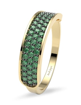 Anillo Amelie Joyas 14 k de oro zirconia brillante