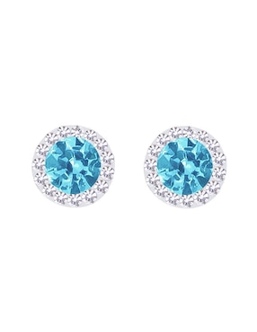 Broqueles circulares Oro Angelus de oro con acabado pavé zirconia