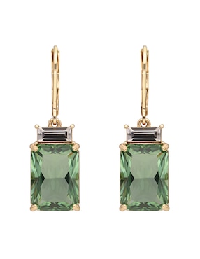 Aretes Largos Rectangular Lauren Ralph Lauren Eloise Con Acabado Brillante Cristal