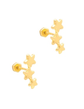 Broqueles de estrella Oro Angelus de oro con acabado brillante