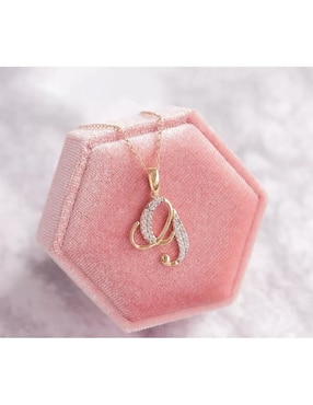 Dije de letra g Abba Joyas de oro 10 K