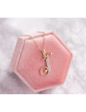 Dije de letra j Abba Joyas de oro 10 K