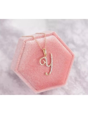 Dije de letra y Abba Joyas de oro 10 K