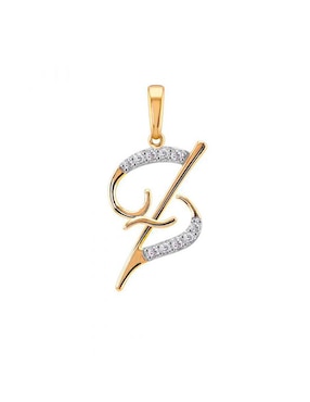 Dije De Letra Z Abba Joyas De Oro 10 K Zirconia