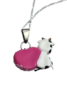 Collar de vaca Limerence By Claudia Herrera Animalitos Corazón de plata P 925