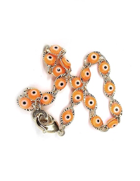 Pulsera Moon de oro laminado 10 k Ojo Turco