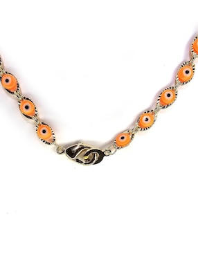 Pulsera Moon de oro laminado 10 k Ojo Turco
