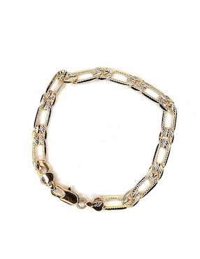 Pulsera Moon de oro laminado 8 K Eslabón Grande con acabado baño de oro