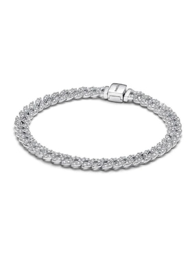 Brazalete Pandora De Plata P925 Timeless Con Acabado Pavé