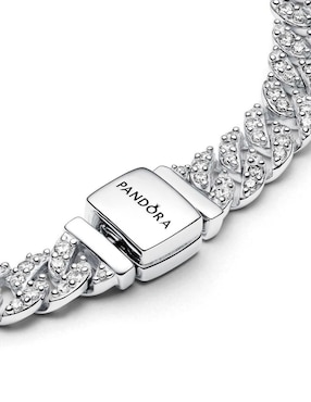 Brazalete Pandora de plata P 925 con acabado brillante