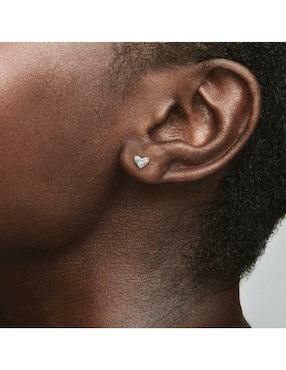 Aretes de corazón Pandora Timeless de plata P 925 con acabado brillante circonita