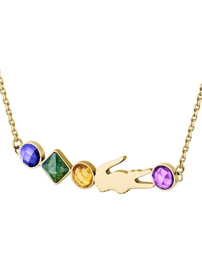 Collar Lacoste Deva de baño de oro