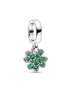 Charm de trébol Pandora moments de plata P 925