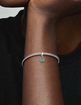 Charm de trébol Pandora moments de plata P 925