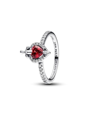 Anillo de corazón Pandora Disney x Disney P 925 de plata cristal brillante