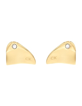 Aretes Cortos Triangular Calvin Klein CK Cherished Con Acabado Brillante