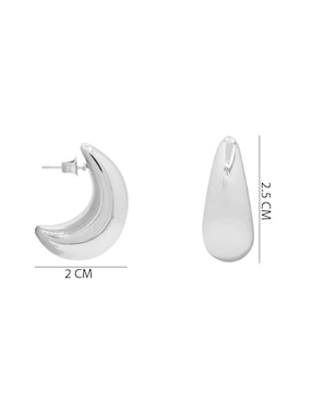 Aretes de gota Oro Angelus con acabado brillante