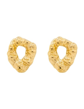 Aretes Oro Angelus con acabado brillante