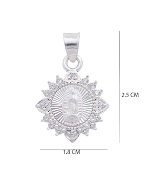 Dije redondo Boscaini de plata P 925