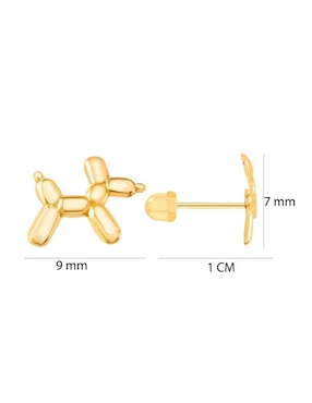 Broqueles de perro Oro Angelus de oro con acabado brillante