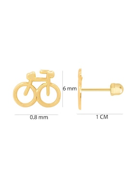 Broqueles de bicicleta Oro Angelus de oro con acabado brillante