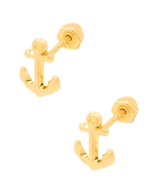 Broqueles de ancla Oro Angelus de oro con acabado brillante