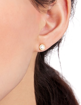 Broqueles circulares Kate Spade con acabado brillante cristal