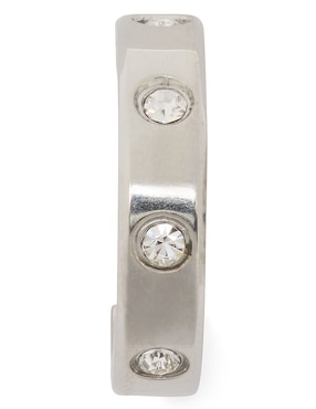 Aretes de aro circulares Kate Spade con acabado brillante cristal