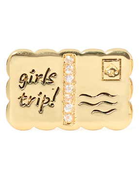 Broqueles rectangulares Kate Spade Away We Go con acabado brillante zirconia cúbica