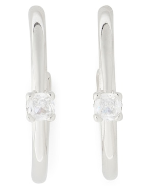 Aretes Kate Spade Little Luxuries con acabado brillante zirconia cúbica