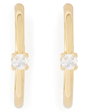 Aretes Kate Spade Little Luxuries con acabado brillante zirconia cúbica