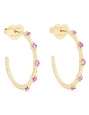 Arracadas Kate Spade Hint Of Shimmer con acabado brillante zirconia cúbica