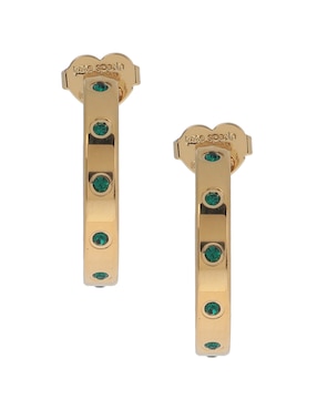 Arracadas Kate Spade con acabado pavé