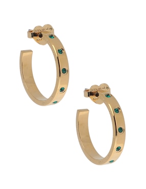 Arracadas Kate Spade con acabado pavé
