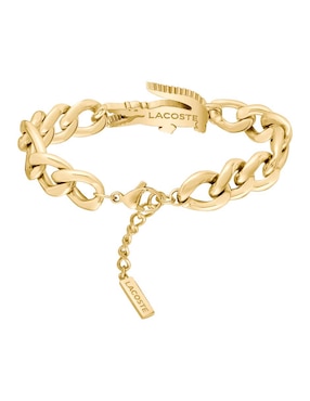 Brazalete Lacoste Crocodile con acabado pulido